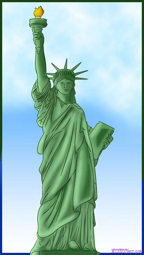 Statue Of Liberty Cartoon Drawing At Getdrawings Free Download