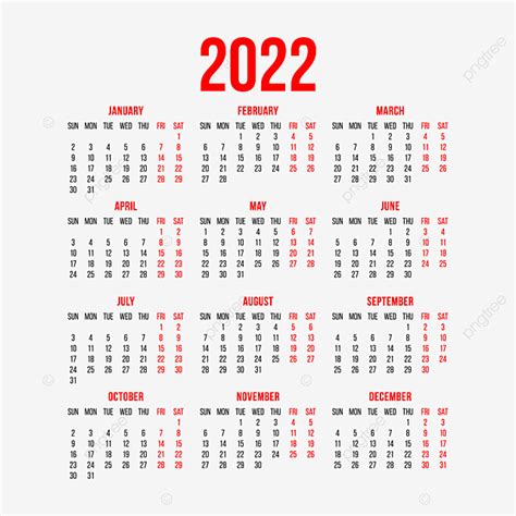 Calendario 2022 Modelo De Calendario 2022 Com Linha 2737635 Vetor No Images