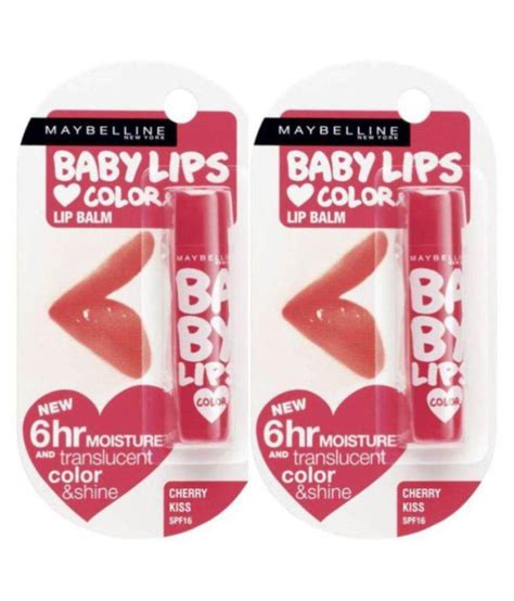 Maybelline Lipstick Cherry Kiss Lip Balm Spf 20 8 Gm Pack Of 2 Buy