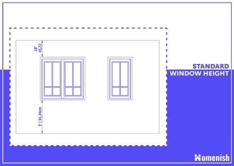 Standard Window Heights From Floor And Ceiling With 2 Drawings Homenish