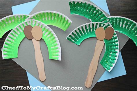 Paper Plate Palm Tree Craft