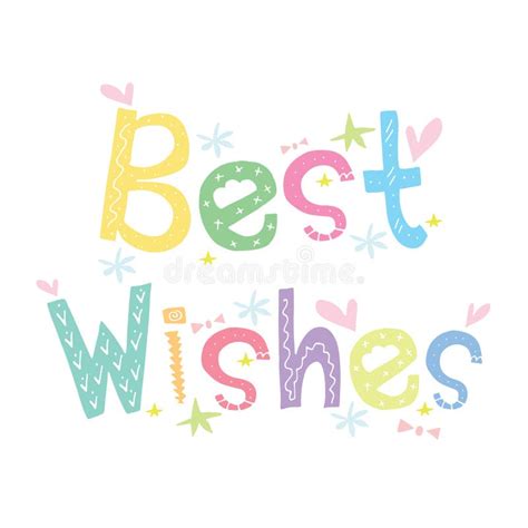 Best Wishes Card Design Stock Vector Illustration Of Card 83532753