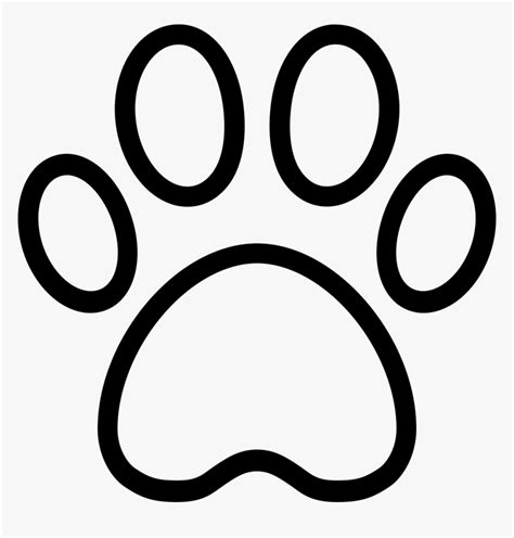 Dog Paw Print Outline Svg Images And Photos Finder