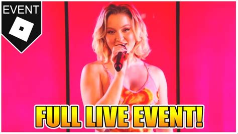 FULL CONCERT LIVE EVENT Of The ZARA LARSSON LAUNCH PARTY ROBLOX