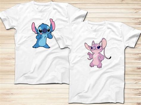 Stitch And Angel T Shirts Couples Shirts Disney Lilo And Etsy