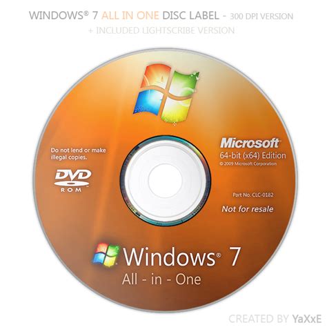 Windows 7 All In One Disc By Yaxxe On Deviantart