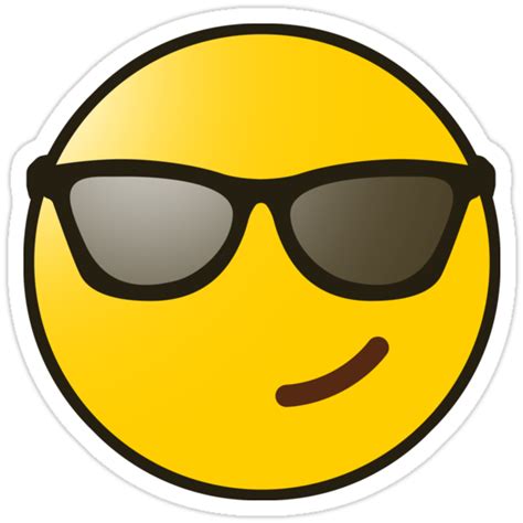Pegatinas Gafas De Sol Emoji De Ultraleanbody Redbubble