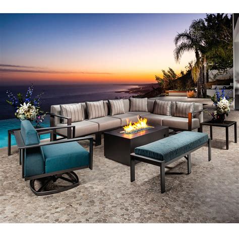 Ow Lee Studio Modern Patio Dining Set For 8 Ow Studio Set1