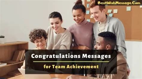 55 Congratulations Messages For Team Achievement Success Wishes