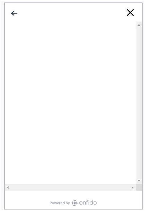4.7 out of 5 stars 188. Blank page inside the onfido frame after choosing document ...