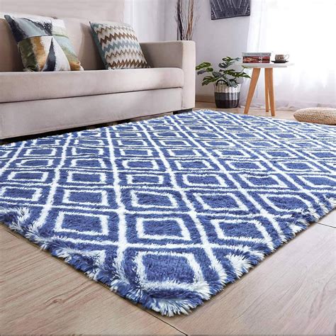 Noahas Soft Geometric Area Rugs For Bedroom Living Room Shaggy