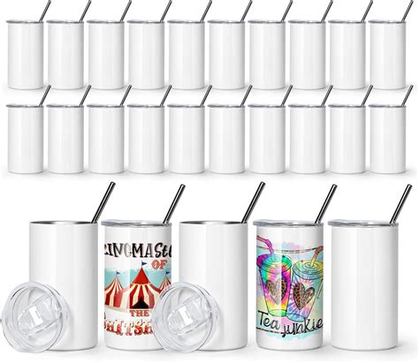 Agh Pack Sublimation Tumblers Bulk Oz Stainless Steel Straight