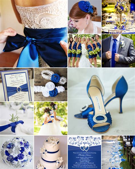 Royal Blue White And Silver