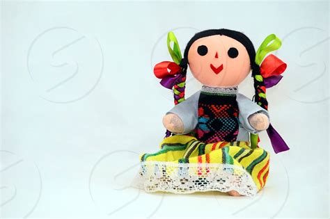 Traditional Doll Made By Mexican Indian Ladies Out Of Cloth Threads