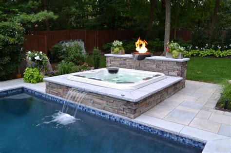 Pool And Hot Tub Deck Ideas Spa And Deck Spa Installation Spa Decks In Deck Spa The