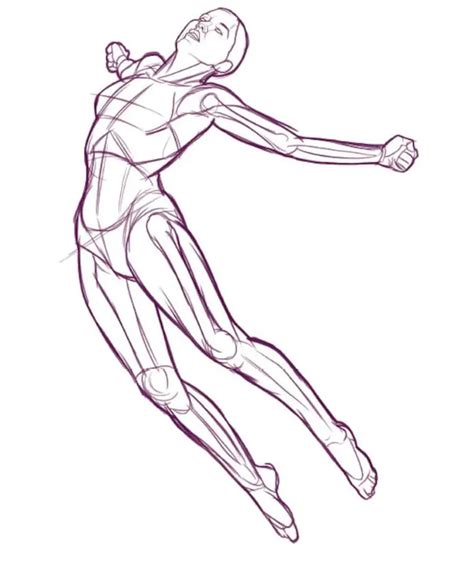 Floating Pose Reference Drawing And Sketch Collection For Artists