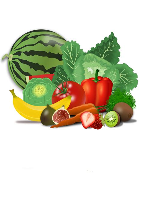 Public Domain Clip Art Image Healthy Fruits And Vegetables Id