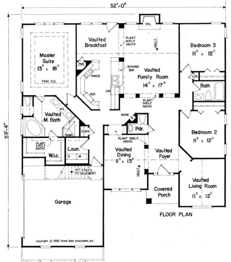 Traditional House Plan 3 Bedrooms 2 Bath 2094 Sq Ft Plan 85 530