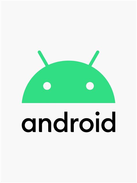 New Android Logo Sticker For Sale By Mikewellback Redbubble