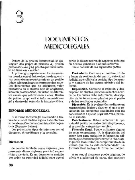 Capítulo 3 Documentos Medicolegales Pdf