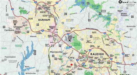 Map Of Durham Nc