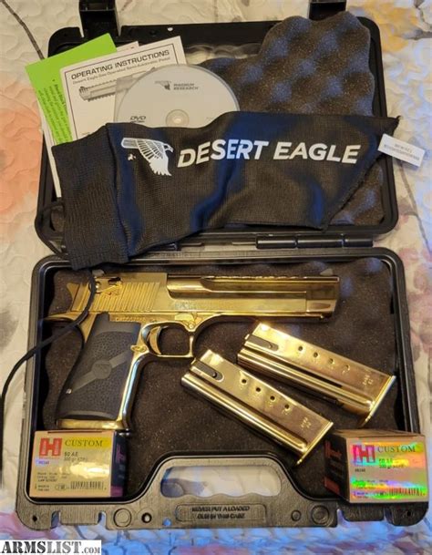 Armslist For Sale Desert Eagle Xix 50ae In Gold Titanium