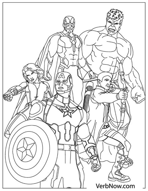 Marvel Avengers Printable Coloring Pages