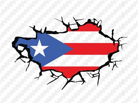 Puerto Rico Bandera De Puerto Rico Puerto Rico Svg Puerto Etsy