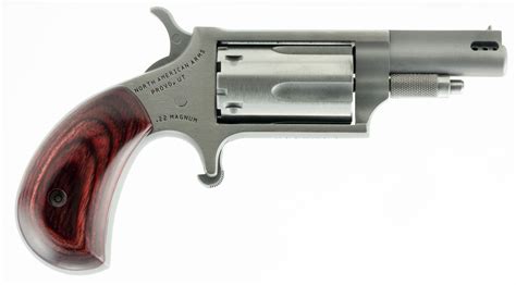 Naa 22mcp Mini Revolver 22 Lr22 Mag 5rd 163 Stainless Steel Rosewood