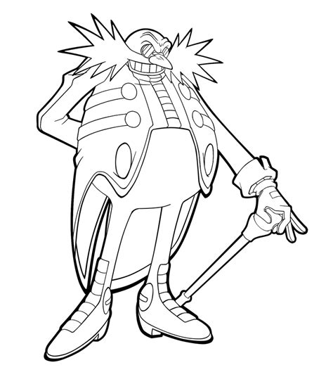 Classic Eggman Coloring Pages Coloring Pages