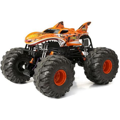 Hot Wheels Monster Trucks Tiger Shark Die Cast 124 Scale Vehicle With