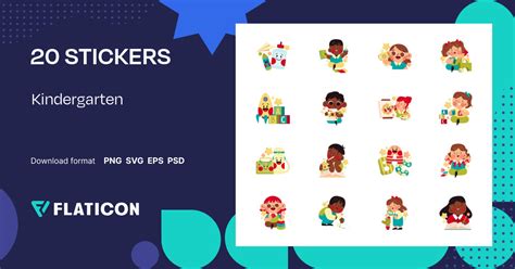 Pack Of Free Kindergarten Stickers Svg Png Flaticon