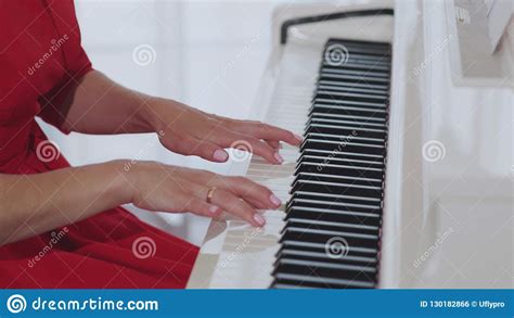 Woman Playing The Piano Stock Photo Image Of Finger