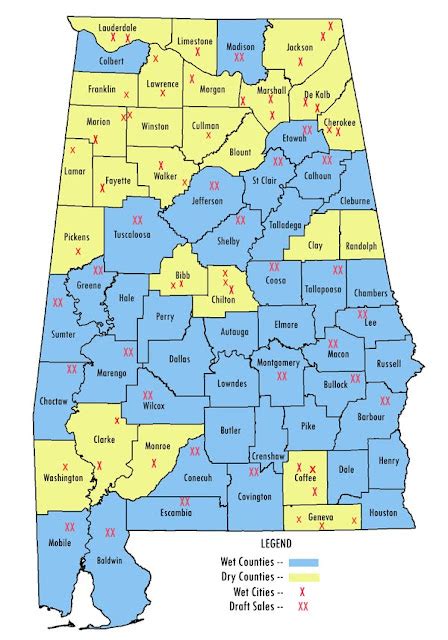 Dry Counties Map