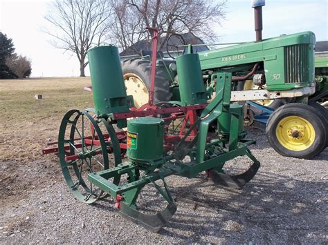 Row Old Oilver Corn Planter In Thorntown Oliver Tractors Antique