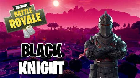 First Game Using The Black Knight Skin Fortnite Battle Royale Gameplay