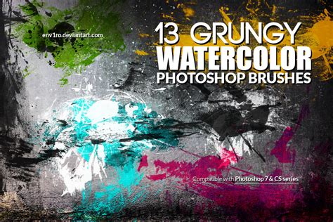 31 Watercolor Photoshop Brushes Design Trends Premium Psd Vector