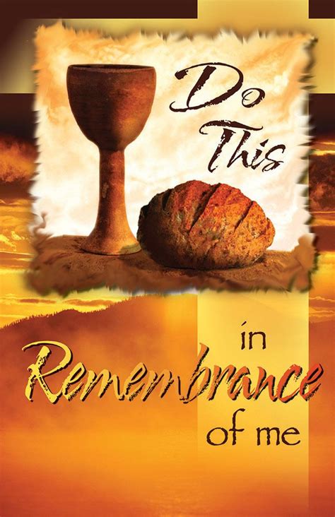 Church Bulletin 11 Communion In Remembrance Of Me Pack Of 100
