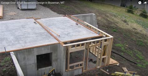 Garage Over A Full Basement Design In Bozeman Mt Bozeman Remodeling