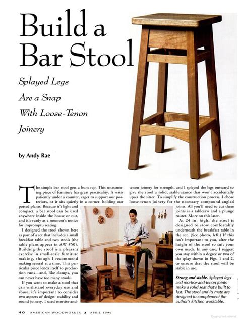 Free Bar Stool Plans Woodwork City Free Woodworking Plans