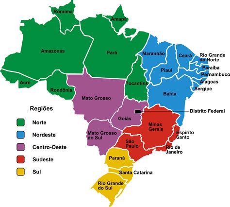 Photos Lovely Mapa Brasil Dividido Por Regi Es