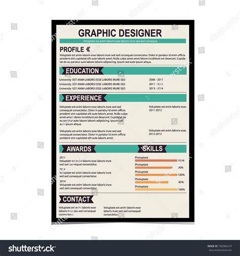 You may have to use certain design software to incorporate a background image on your resume, then convert it to a pdf so it renders the best it can for a hiring manager. Resume Template. Cv Creative Background. Vector Illustration. - 182084279 : Shutterstock