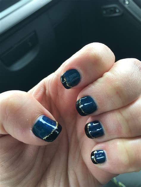 Thin Blue Line Protected By The Thin Gold Line Nails Lines On Nails