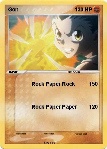 Pokémon Gon 54 54 Rock Paper Rock My Pokemon Card