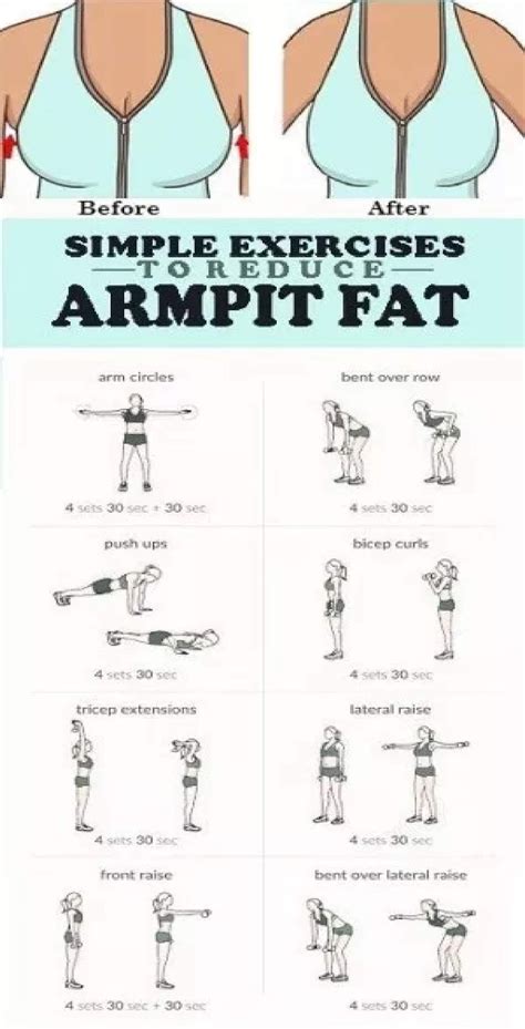 8 Simple Exercises To Reduce Armpit Fat ~ Krobknea