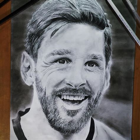 Lionel Messi Drawing Pencil Sketch Colorful Realistic Art Images