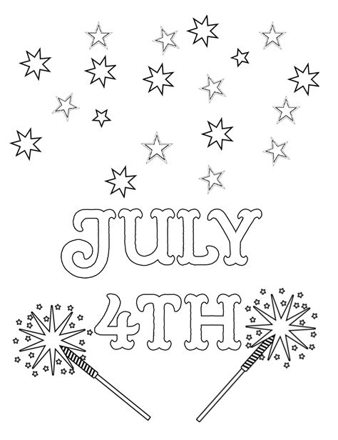 4th of july coloring pages. Free Printable Fourth of July Coloring Pages: 4 Designs