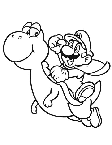 Choose a label background color: Flying Baby Yoshi Coloring Pages 30938 (With images ...
