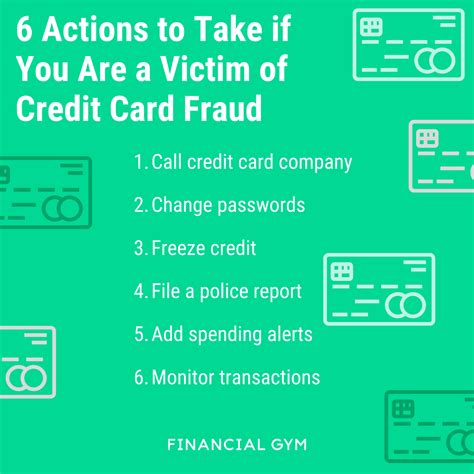 6 Actions To Take If You Are A Victim Of Credit Card Fraud