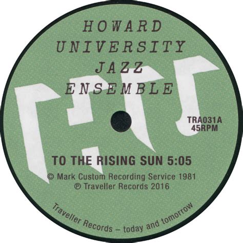 Howard University Jazz Ensemble To The Rising Sun Genesis 2016